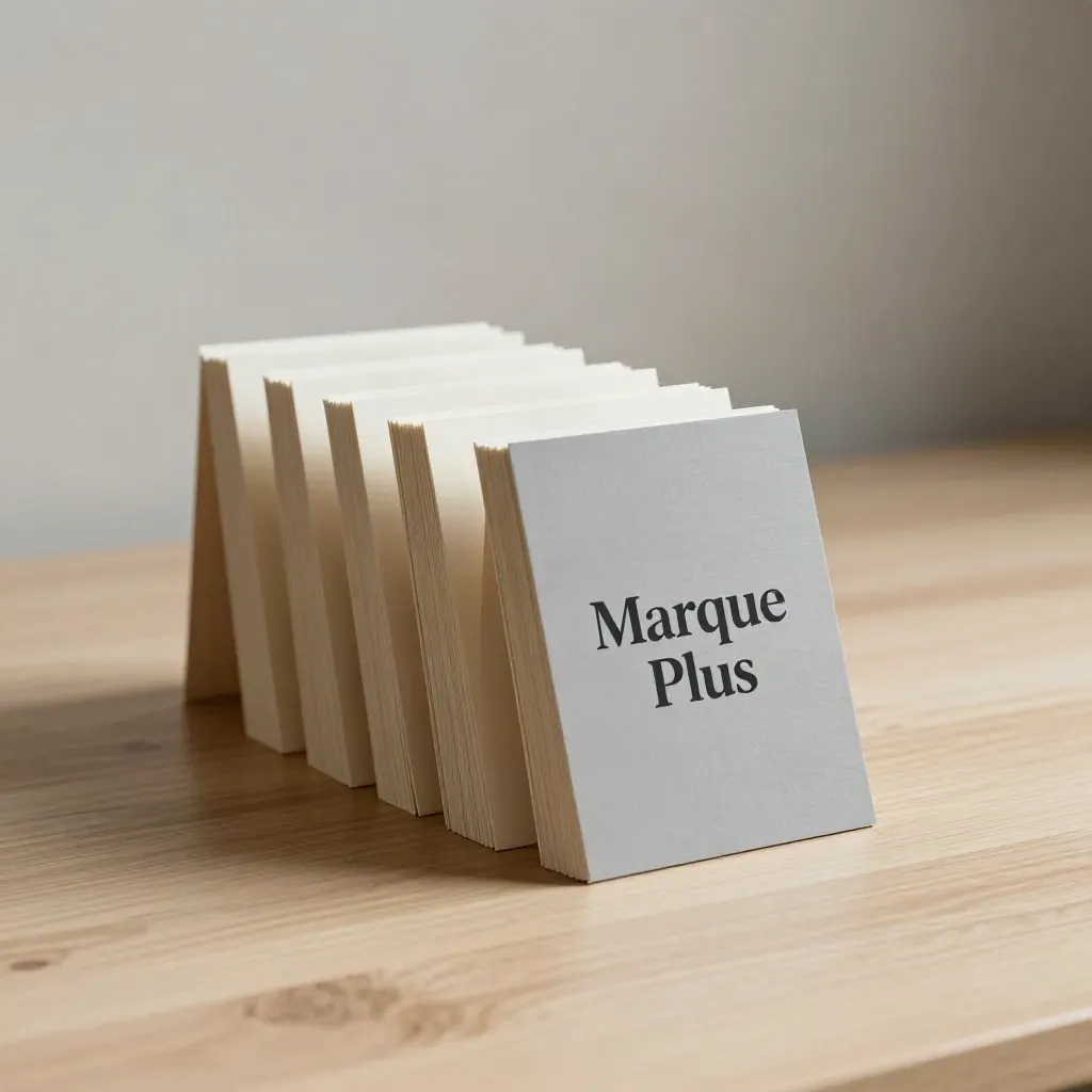 Cartes de pistes de nom sur bois pâle, anneau de classement, une option en avant